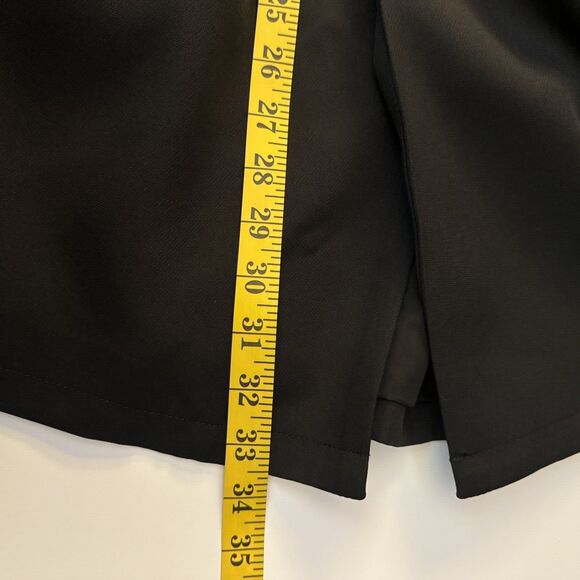 AEL Vintage Embellished Blazer Dress XS Black A-Line Notched Collar Cocktail - Picture 15 of 15